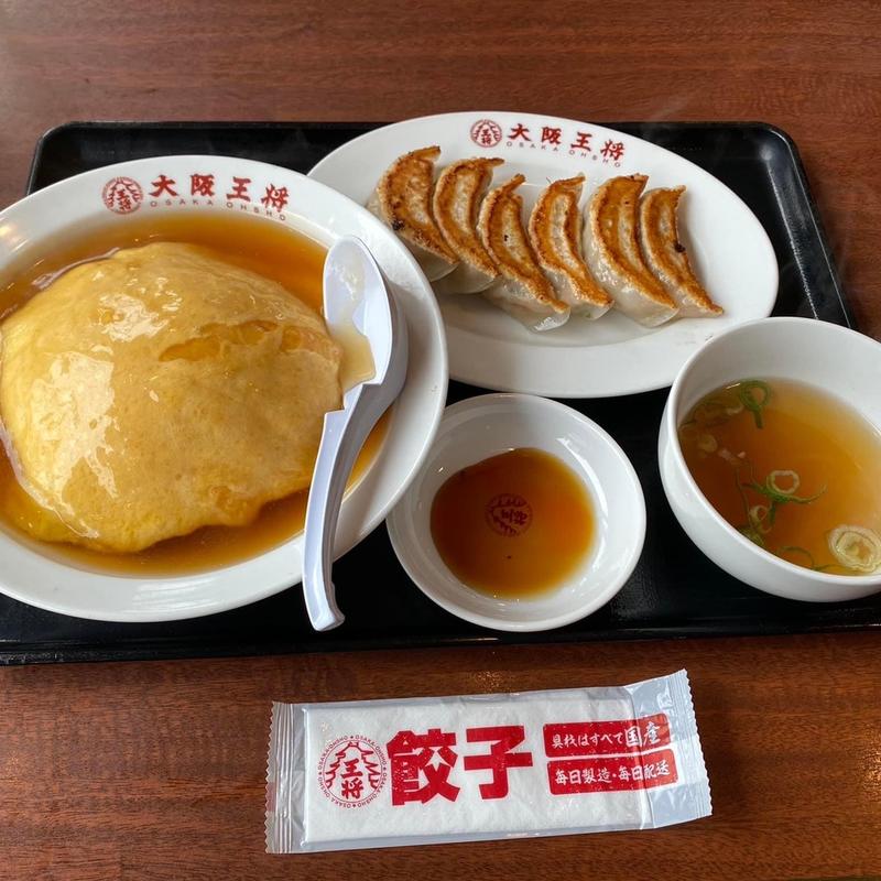 天津飯セット(大阪王将 阪急仁川駅前店)
