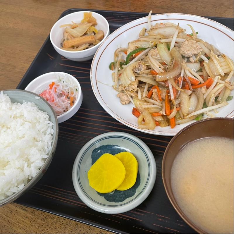 野菜炒め定食(味の十八番)