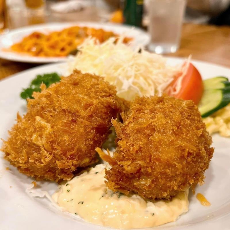 タラバ蟹のカニクリームコロッケ(洋食 大吉)