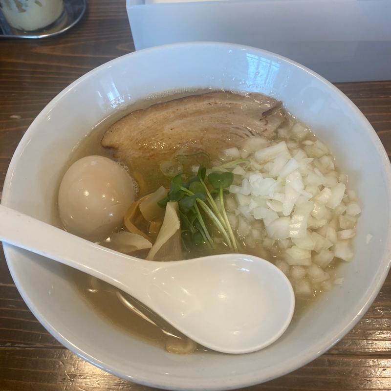 味玉煮干しそば(玉ねぎトッピング)(煮干しそば 虎空)