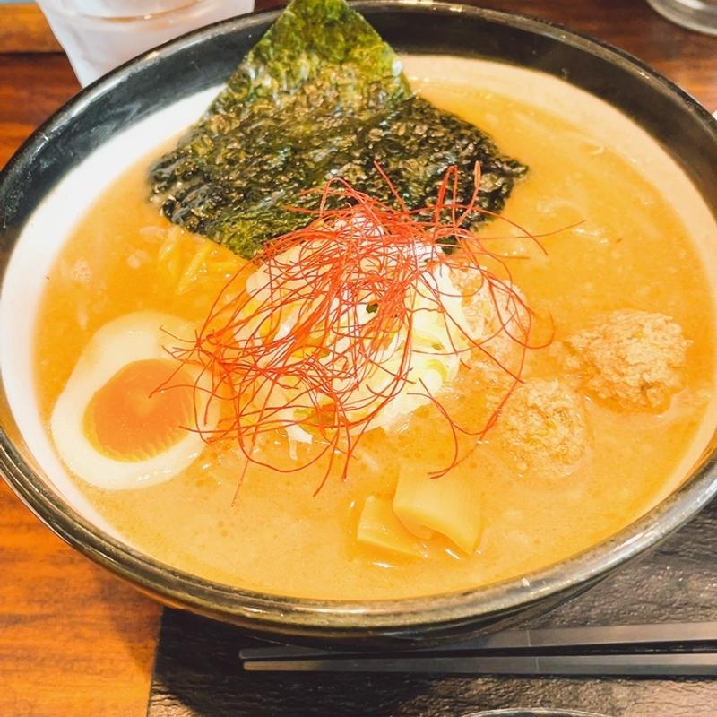 昼特ラーメンセット　味噌ラーメン(知床鶏麺 CHICKEN CREST)