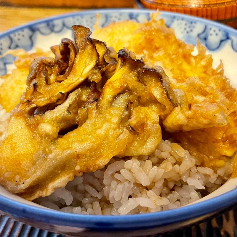 ミニ天丼(そば処 巴屋 本店)