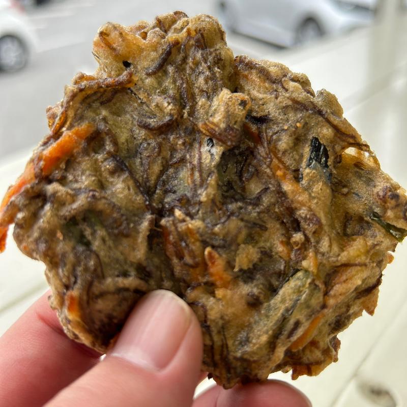 もずくの天ぷら(道の駅許田天ぷら店)