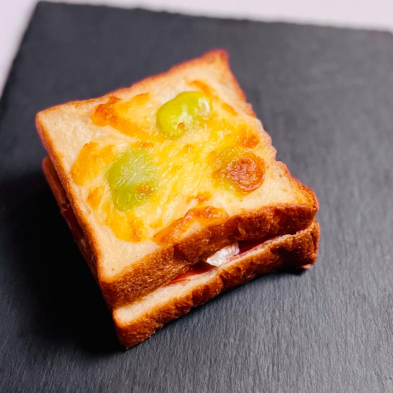 季節のクロックムッシュ(パンとエスプレッソと)