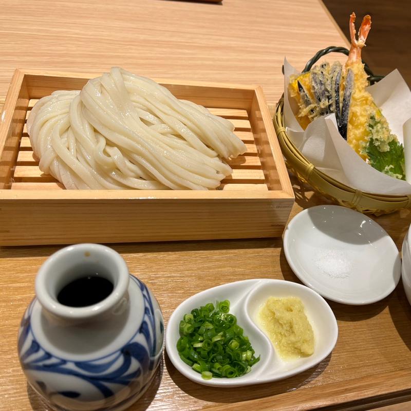 天もりうどん大盛(365日製麺所)