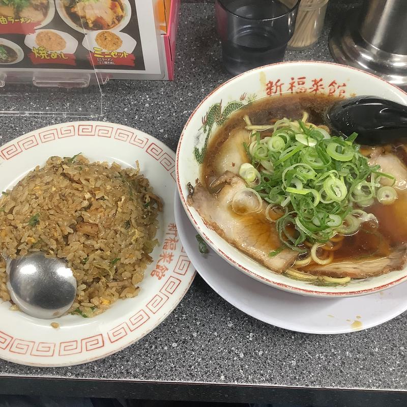 中華そば並(焼き飯中600円)(新福菜館 守口店 （ラーメン SHINPUKU）)