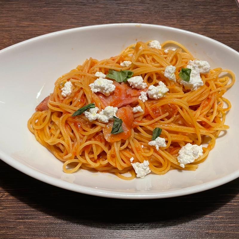 北海道産フレッシュチーズのアマトリチャーナ(ベビーフェイスプラネッツ 新潟フレスポ赤道店)