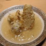 真鱈白子・筍・鯛の天ぷら(みこころや )