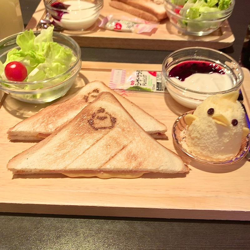 ぴよりんプレート(カフェ・ジャンシアーヌ)