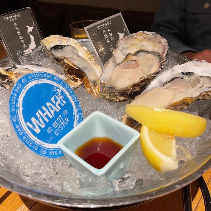 生牡蠣の盛り合わせ(4P)(梅田 ワーフ)