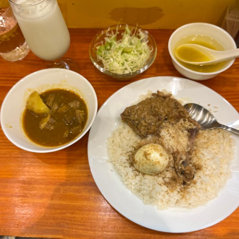 ローストチキンセット(月曜日の日替わり)(バングラキッチン西千葉｜カレー)