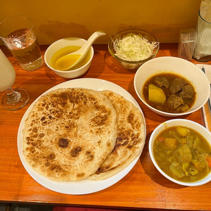 パラタセット(木曜日の日替わりセット)(バングラキッチン西千葉｜カレー)