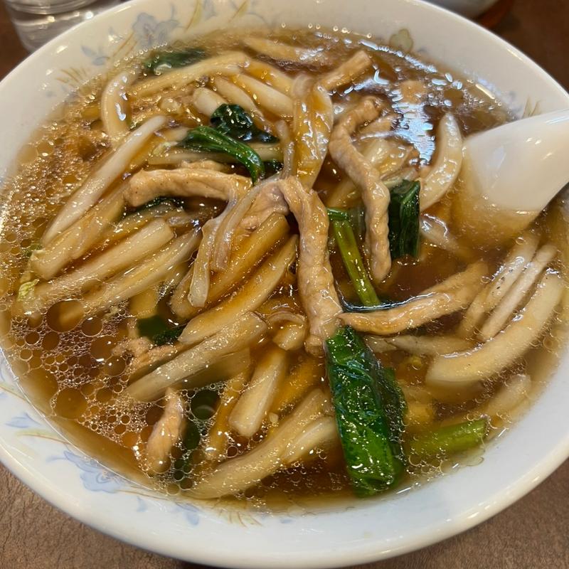 肉細切りソバ(鶏舎 （チイシャ）)