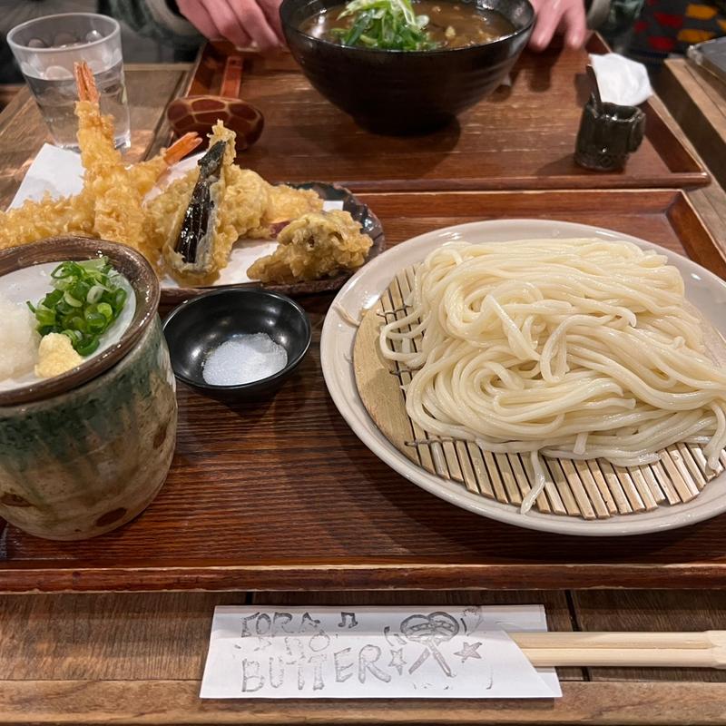 天ざるうどん　大盛(虎のバタ－ )