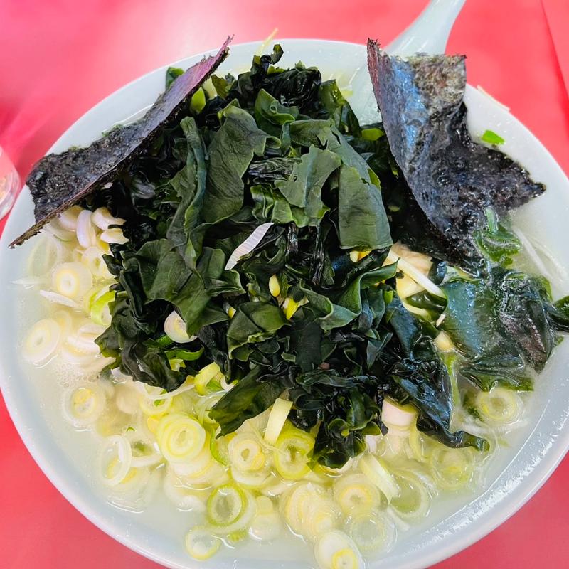 塩ラーメン＋薬味ネギ＋わかめ(ラーメンショップ 羽生インター店)
