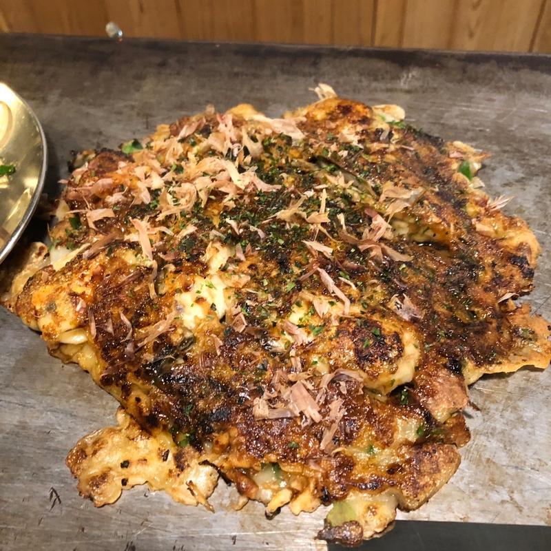牡蠣ねぎお好み焼き100g(みなと屋)
