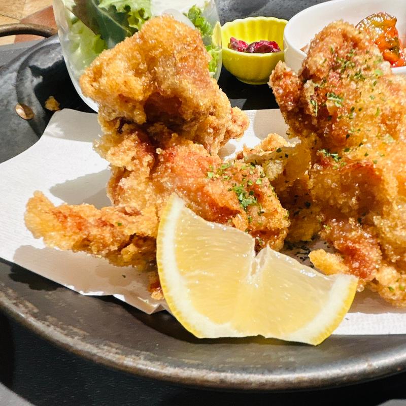 国産若鶏の旨塩から揚げ定食(4個)(YAKITORI EXPRESS)