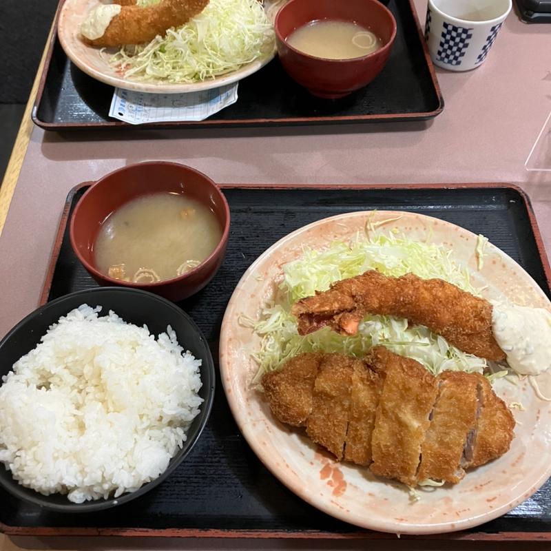 ロース大海老定食(とんかつ とん太本店)