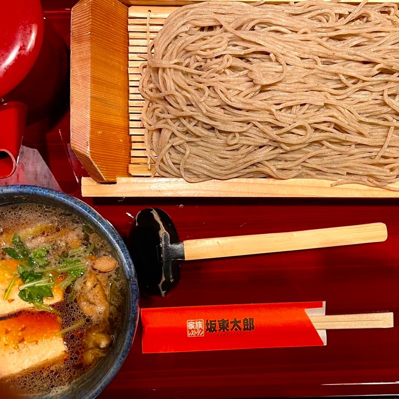 鴨汁つけ蕎麦(坂東太郎 研究学園総本店 )