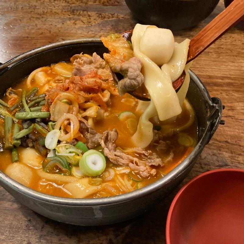 辛口カルビほうとう(小作 甲府駅前店 （こさく）)