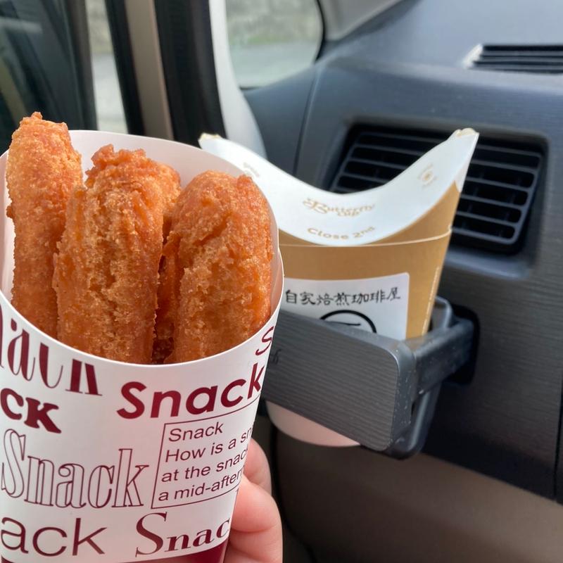 アンダーギーバークリーム付(自家焙煎珈琲屋 MAMEMARU)