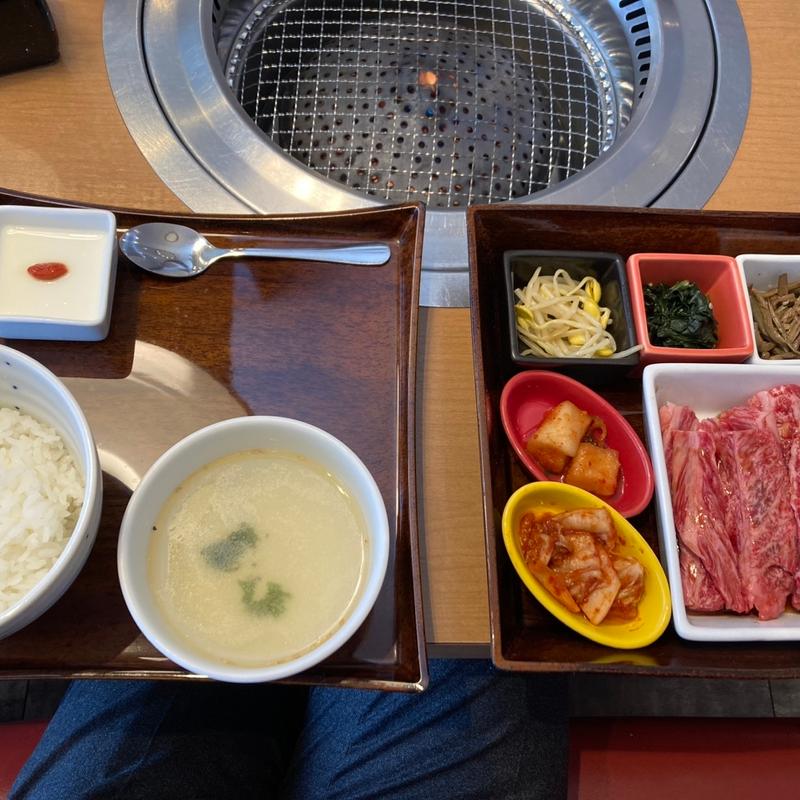 中落ちカルビランチ(熟成和牛焼肉AgingBeef軽井沢)