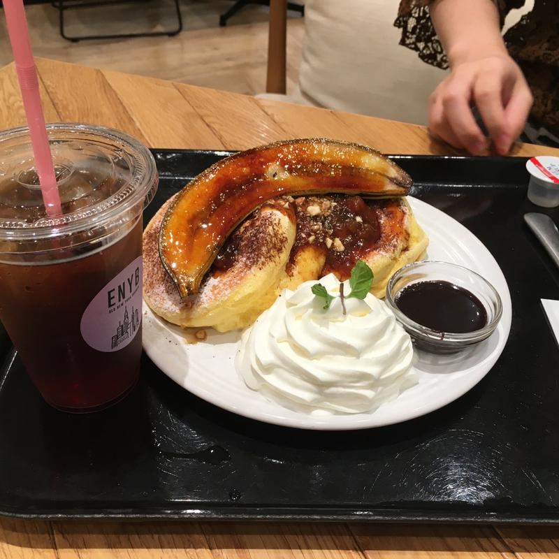 チョコナッツバナナパンケーキ(ELK NEW YORK BRUNCH 浦添PARCO CITY店)