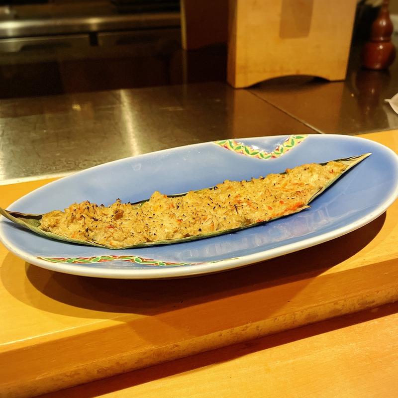 ズワイガニみそ焼き(池尻ぶらいあん)