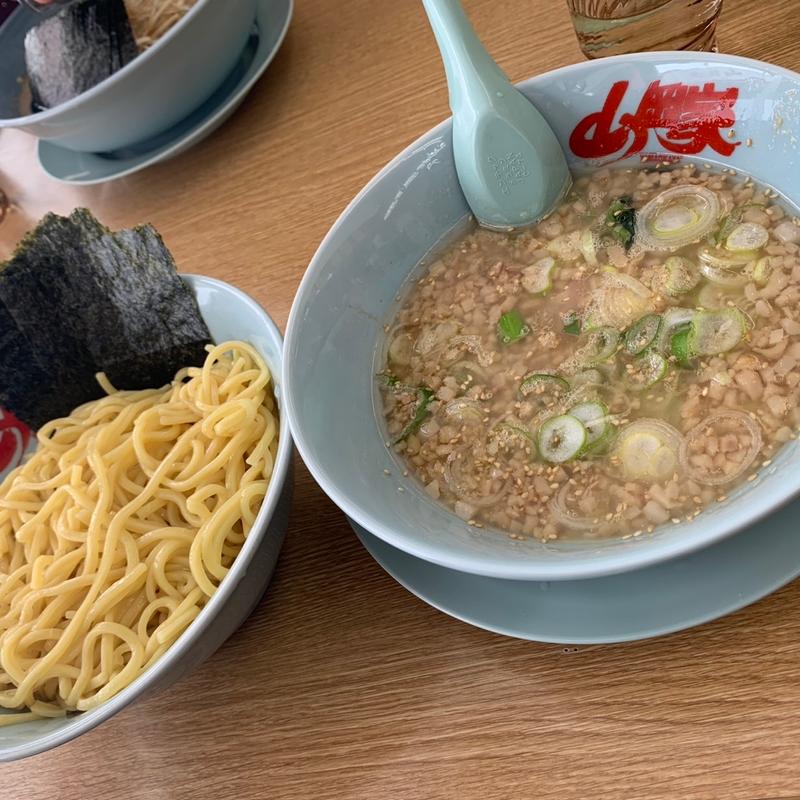 醤油つけ麺中盛(ラーメン山岡家 北広島店)