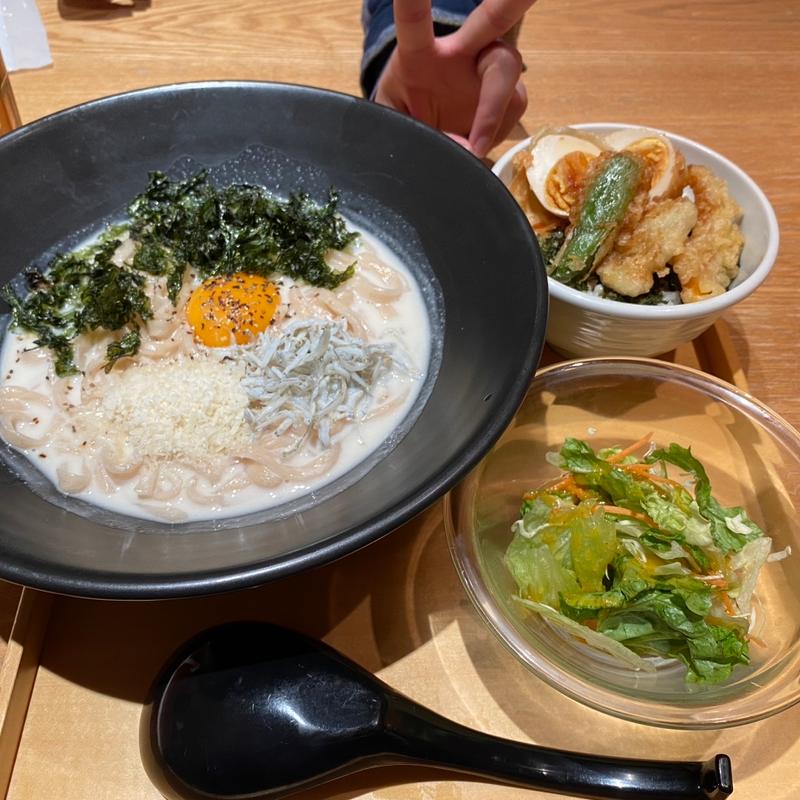 海苔ボナーラクリーム(おだしうどん 嘉禾屋 ルミネ北千住店)