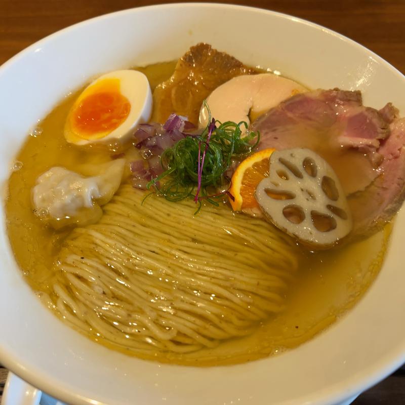 焼鯵煮干し特製塩ラーメン(らあめん　あじくる)