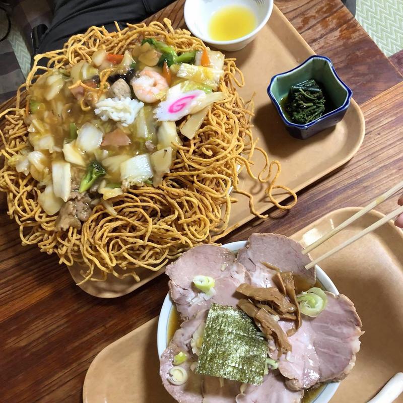 五目あんかけ焼きそば(イナリ食堂)