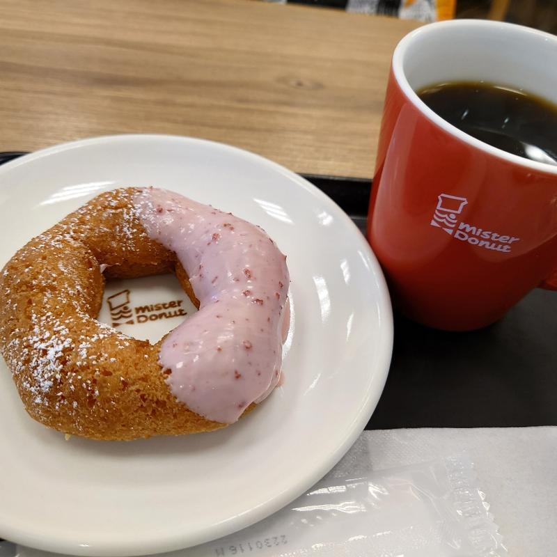 さくらもちっとドーナツ五分咲き(ミスタードーナツ イオン三好ショップ)