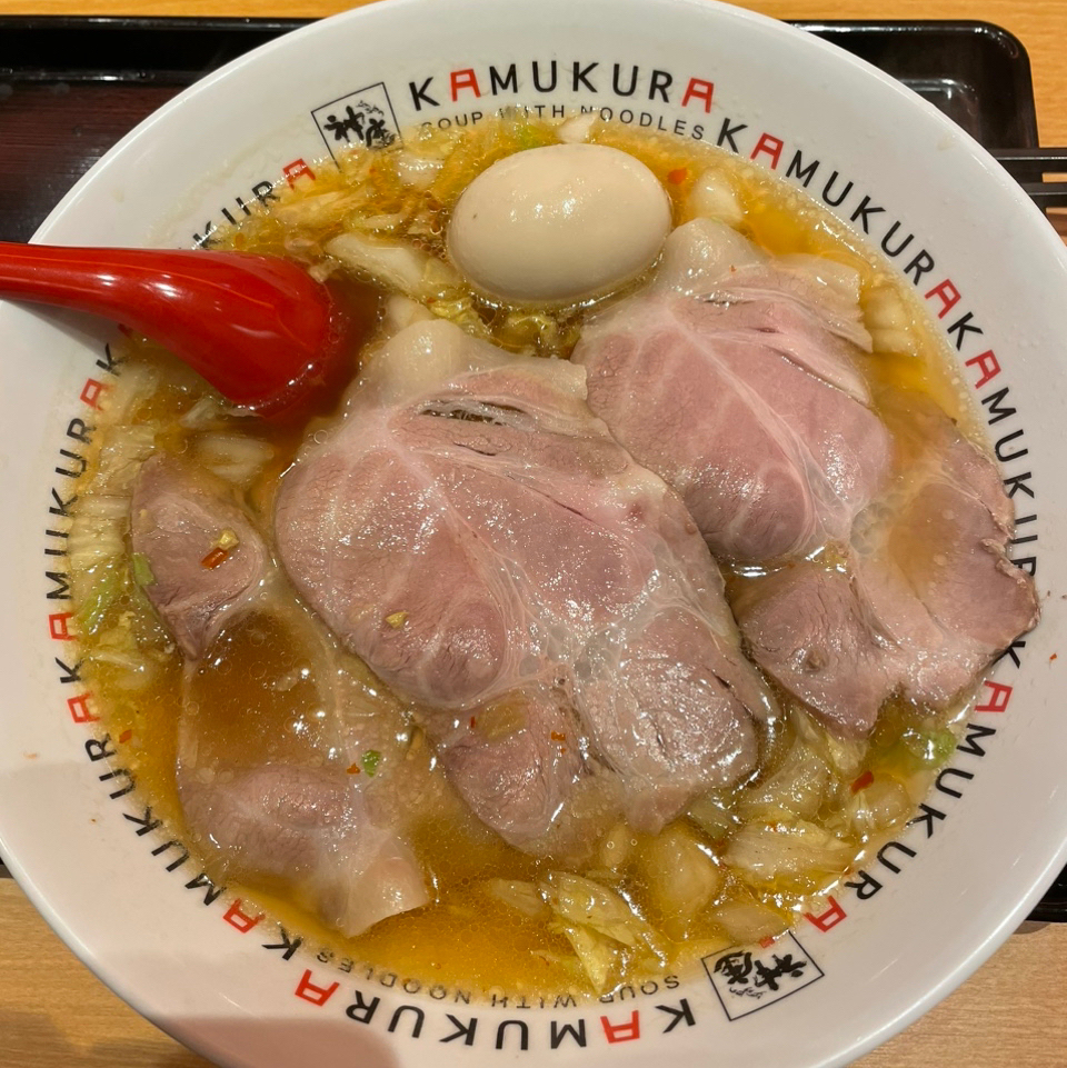 小チャーシュー煮玉子ラーメン(どうとんぼり神座 アマスタア