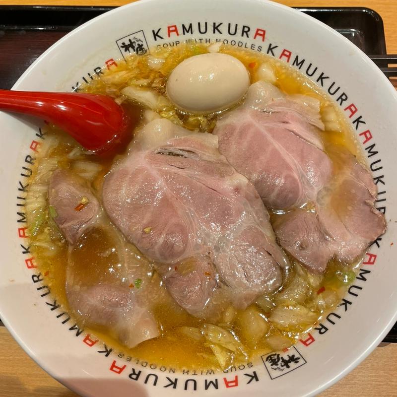 小チャーシュー煮玉子ラーメン(どうとんぼり神座 アマスタアマセン店)