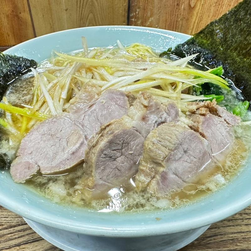 三枚チャーシュー麺　ネギ和えトッピング(ラーメンショップ戸田店)