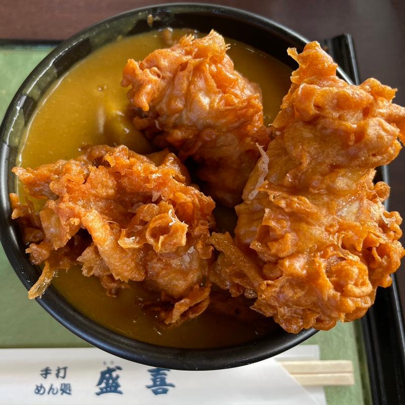 唐揚げカレーうどん(盛喜)