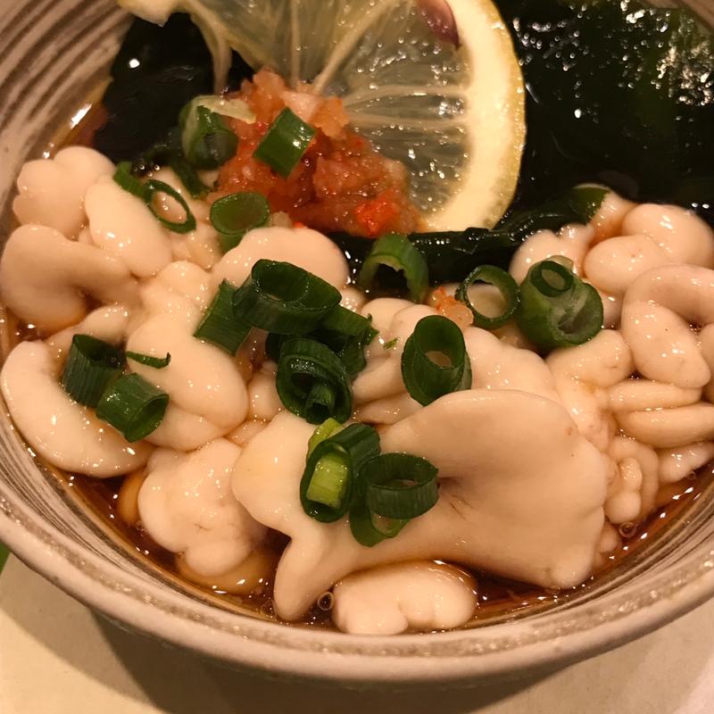 白子ポン酢(回転寿司 根室花まる キラリス函館店)