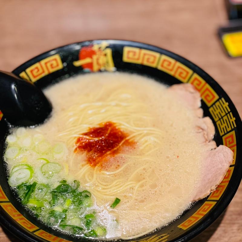 天然とんこつラーメン&替玉(一蘭 八尾店)