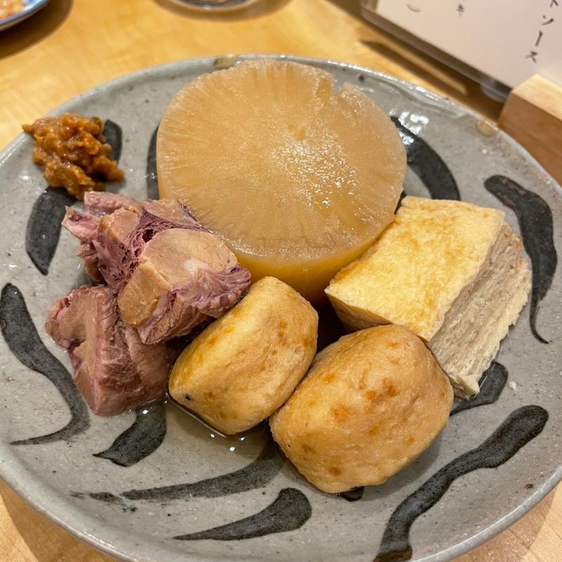 おでん盛り合わせ(立ち呑み 三ぶん)