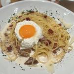 パンチェッタとポルチーニのトリュフカルボナーラ(メゾン・イチ プリュス)