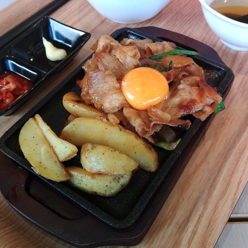 スタミナ焼き定食(牛角焼肉食堂 イオンモール石巻店)