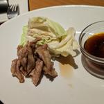 肥後赤鶏せせりの直火焼き