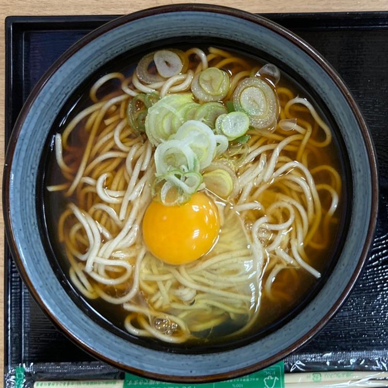 月見そば(めん処一ぷく橋本店)