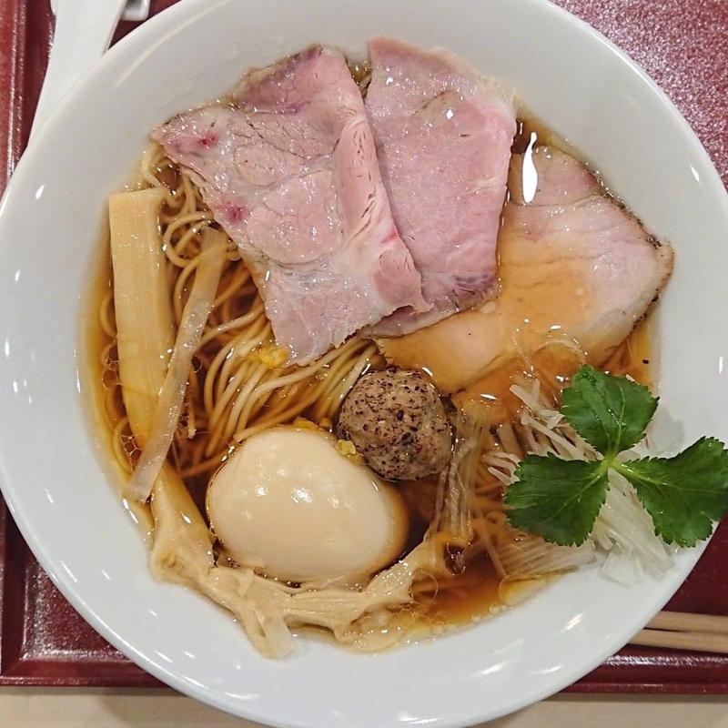 味玉蔵出し醤油そば(麦と麺助 新梅田中津店)