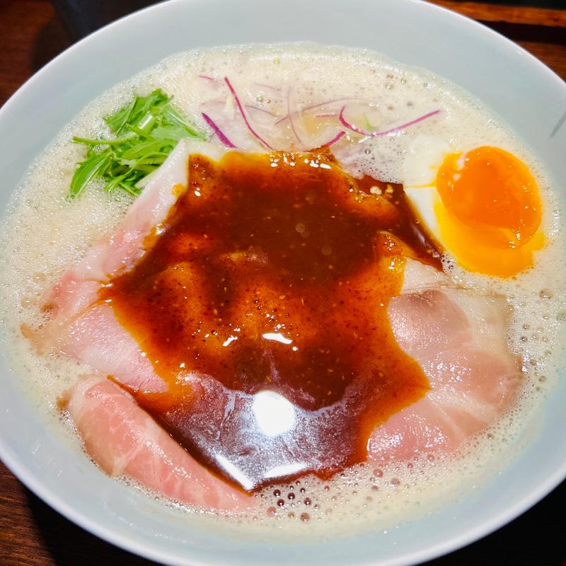 赤白湯そば(Hi,KI（ハイキ） 鯛そば/麺と酒)