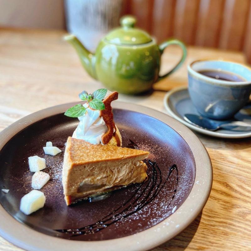 キャラメル林檎のCheese Cake(5 waters cafe)