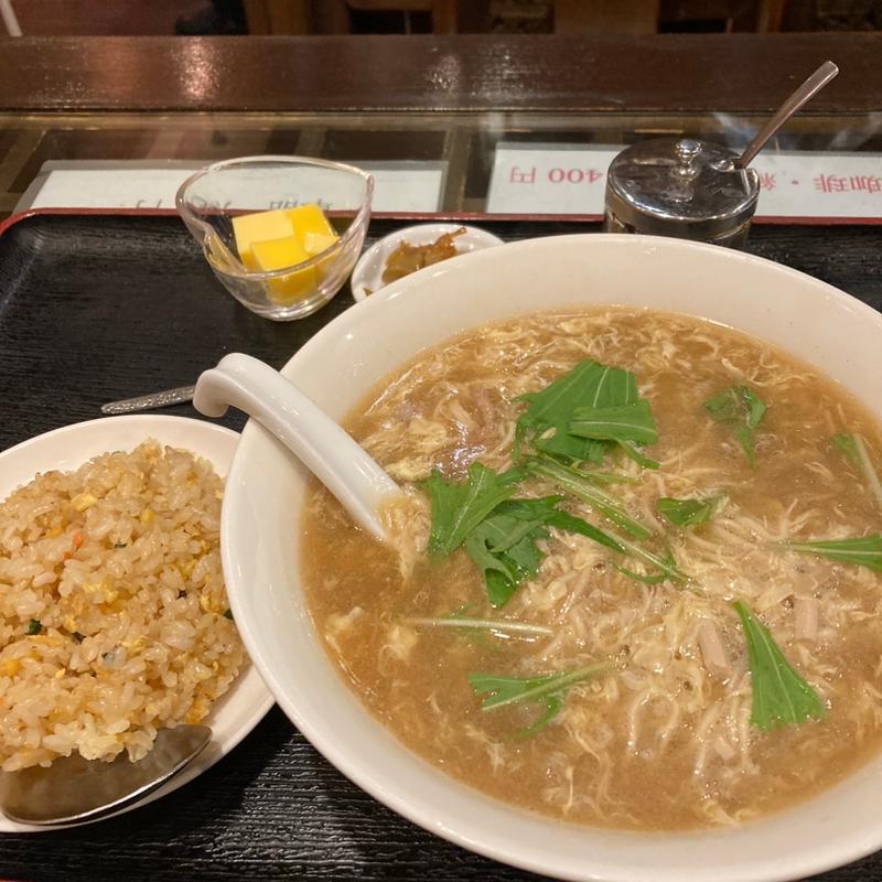 【激ウマ】酸辣湯麺定食(真水無香)