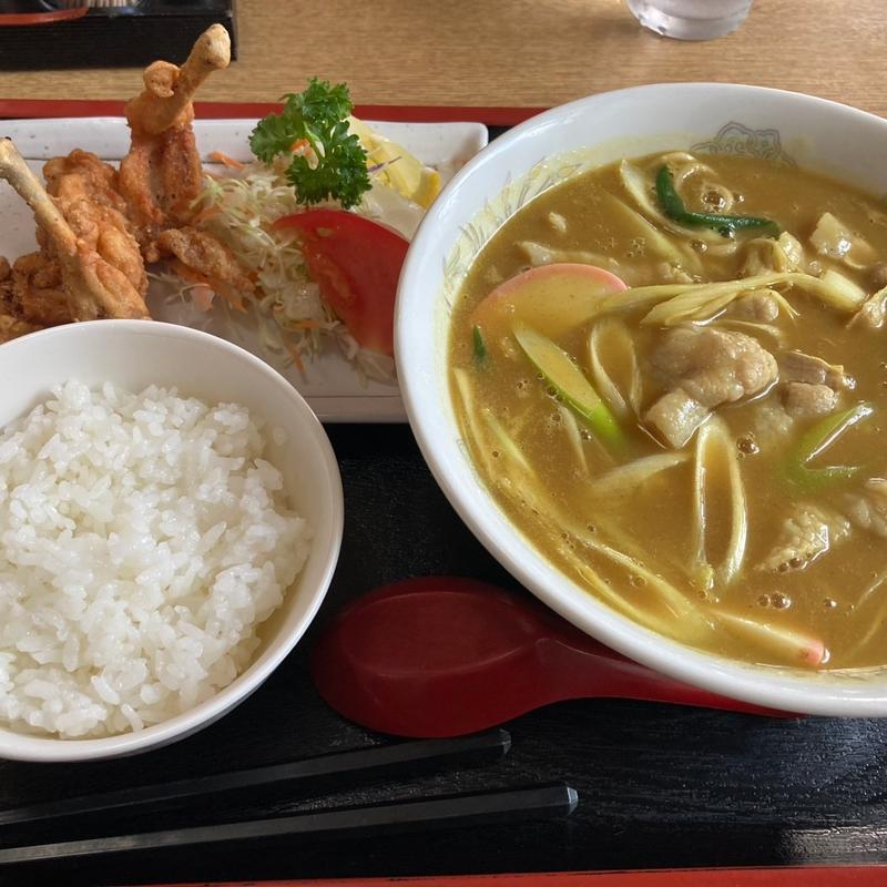 から揚げセット カレー中華(小谷食堂 )