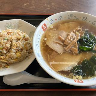 チャーシュー麺+チャーハン(喜楽亭食堂 )